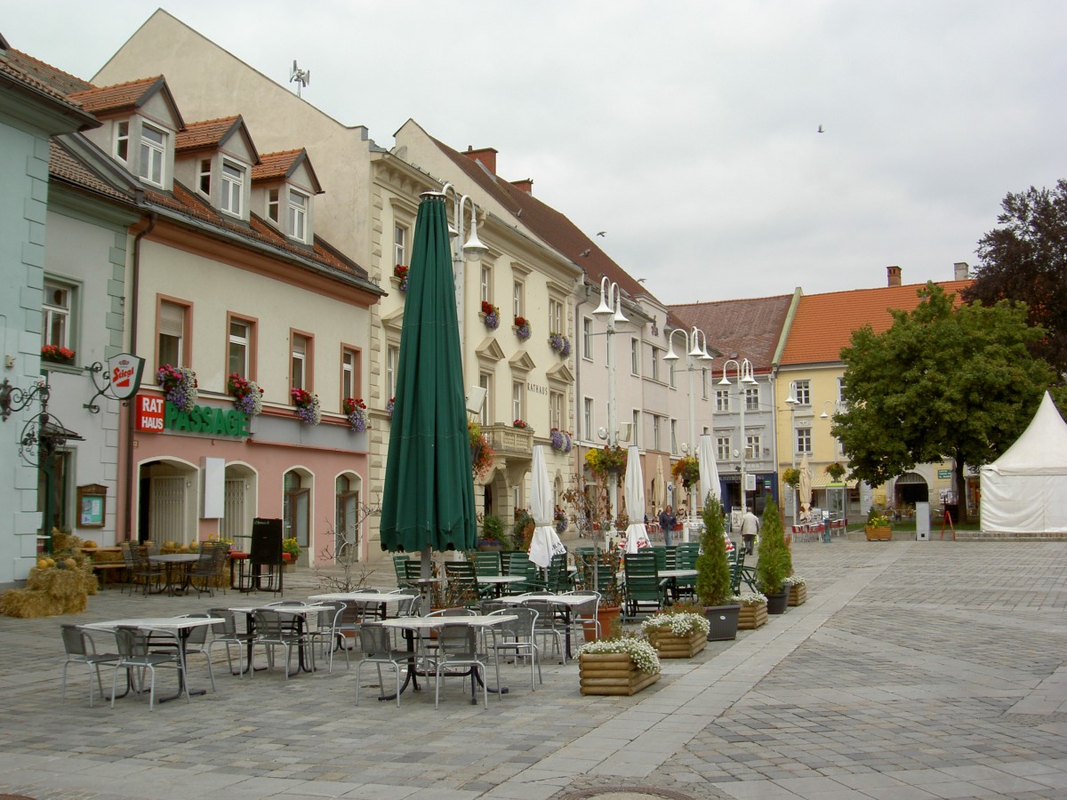 Hauptplatz von Judenburg in der Steiermark (03.10.2013)
