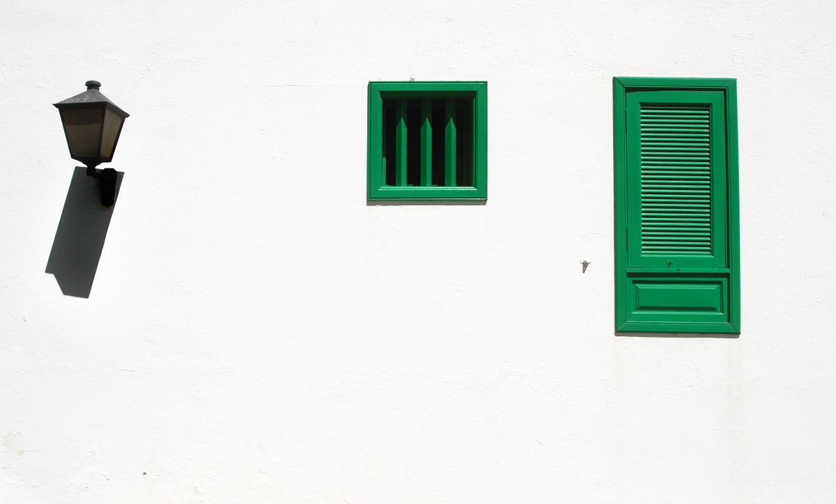 Hausfassade in Playa Blanca - Lanzarote. Aufnahme: April 2011.