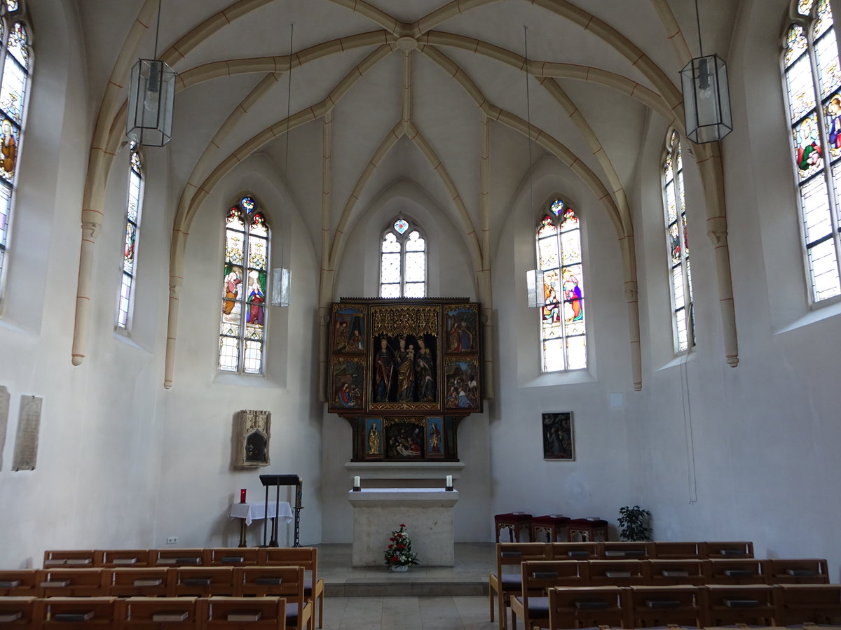 Hauzenberg, Hochaltar in der kath. Pfarrkirche St. Vitus (21.10.2018)