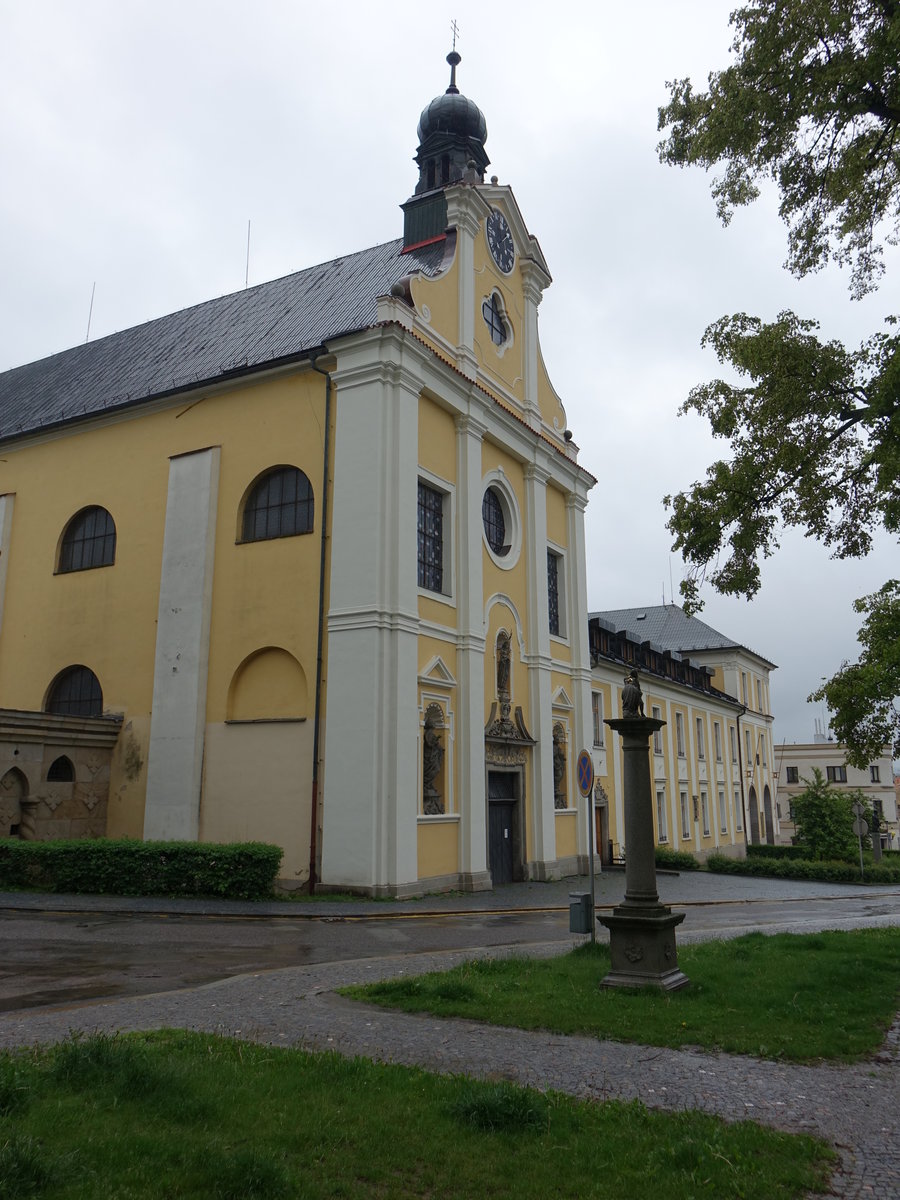 Havlickuv Brod, Augustinerkirche, erbaut von 1678 bis 1733 (28.05.2019)