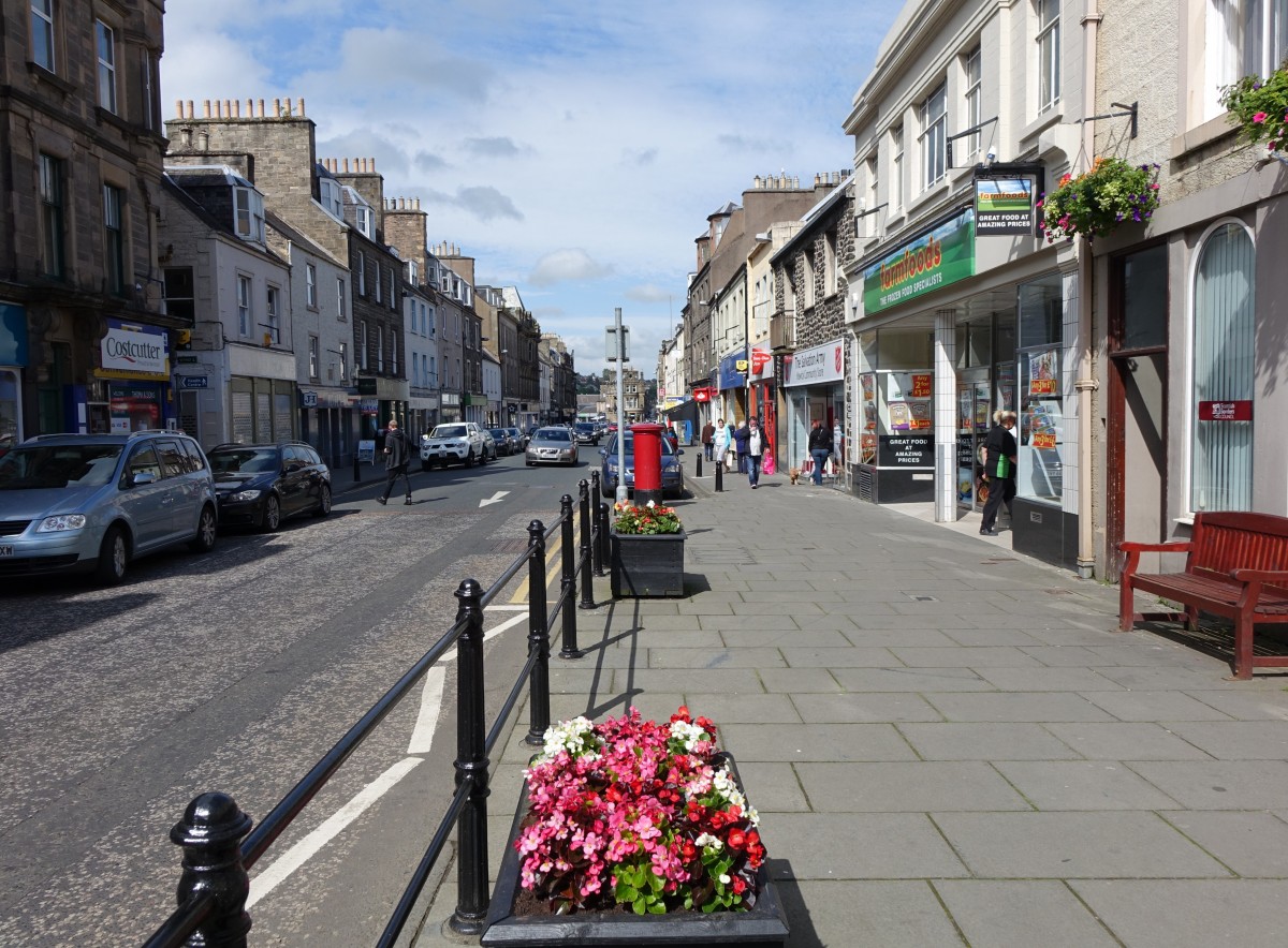 Hawick, Huser in der High Street (10.07.2015)