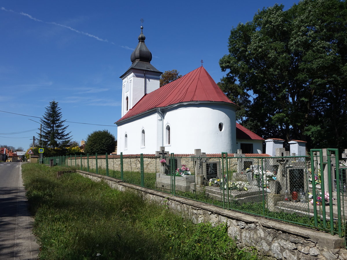 Hazin nad Cirochou, griechisch-katholische Kirche des Erzengels Michael, erbaut 1772 (31.08.2020)