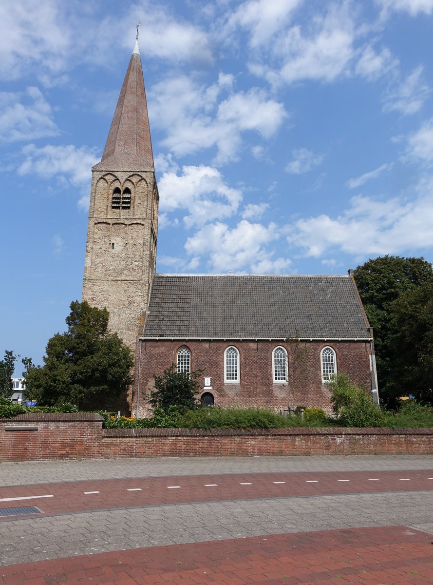 Heemskerk, Ref. Kirche, erbaut im 15. Jahrhundert (26.08.2016)