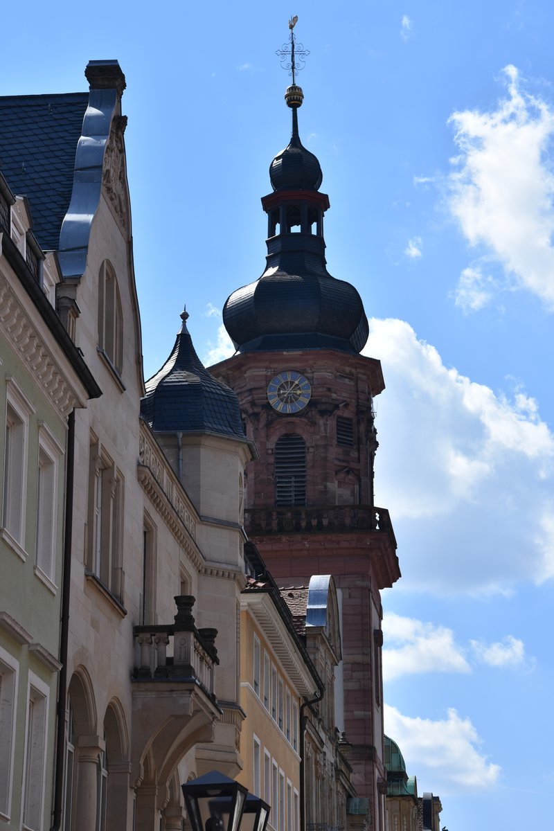 HEIDELBERG, 13.08.2016, Turm der Providenzkirche in der Hauptstrae