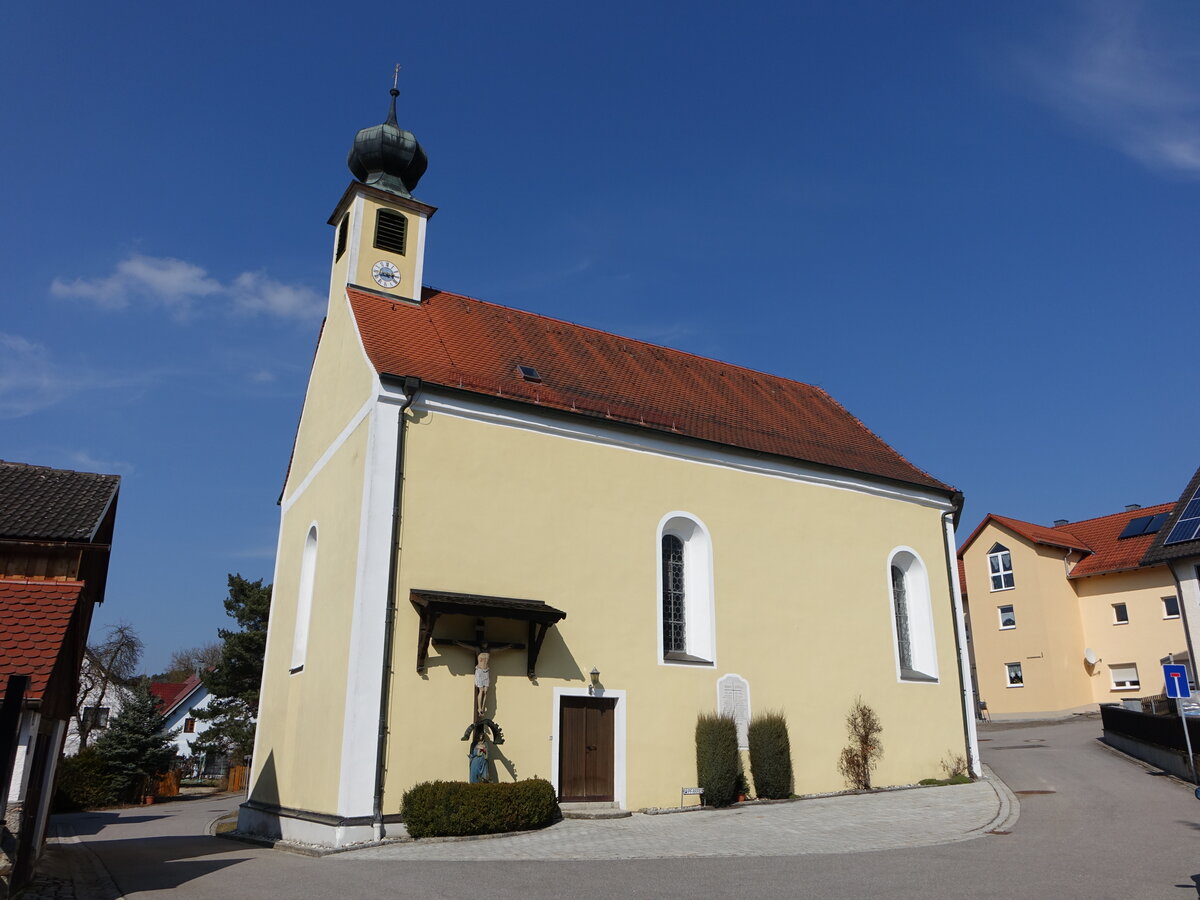 Heilinghausen, Pfarrkirche St. Michael, erbaut im 15. Jahrhundert, Neubau 1793 durch Martin Widmann (25.03.2018)