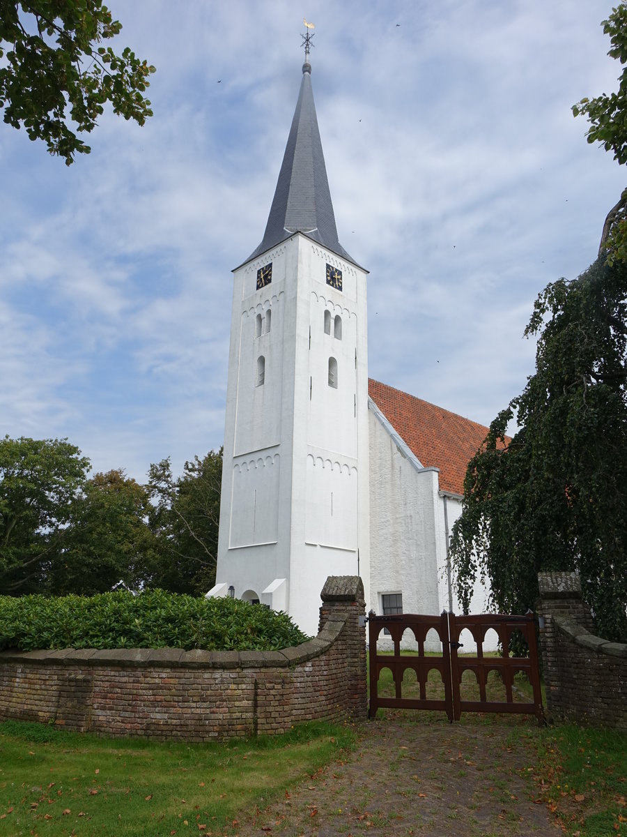 Heiloo, Ref. Witte Kerk, erbaut im 12. Jahrhundert (26.08.2016)