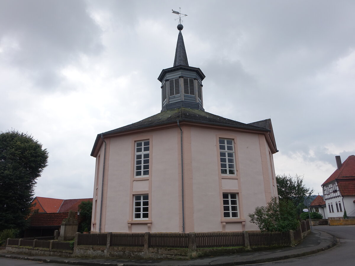 Heimarshausen, evangelische Kirche, erbaut von 1833 bis 1835 (05.08.2022)