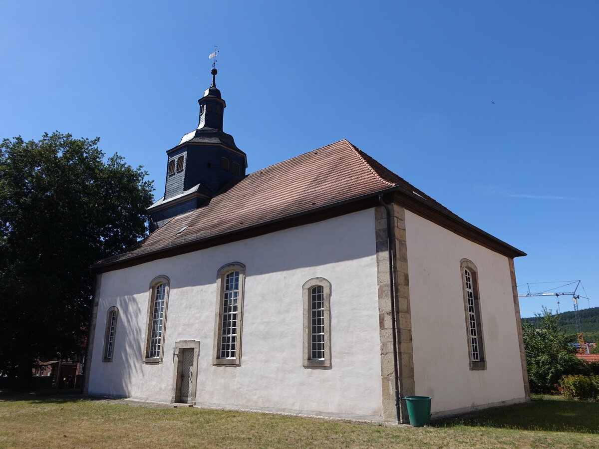 Heinebach, evangelische Kirche, erbaut bis 1730 (07.08.2022)