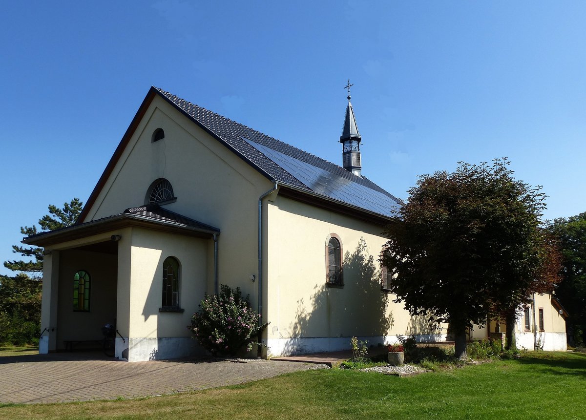 Heiteren, die Kapelle  Unserer Lieben Frau von Thierhurst und Maria Schmerzen , wurde 1894 errichtet, Aug.2016 