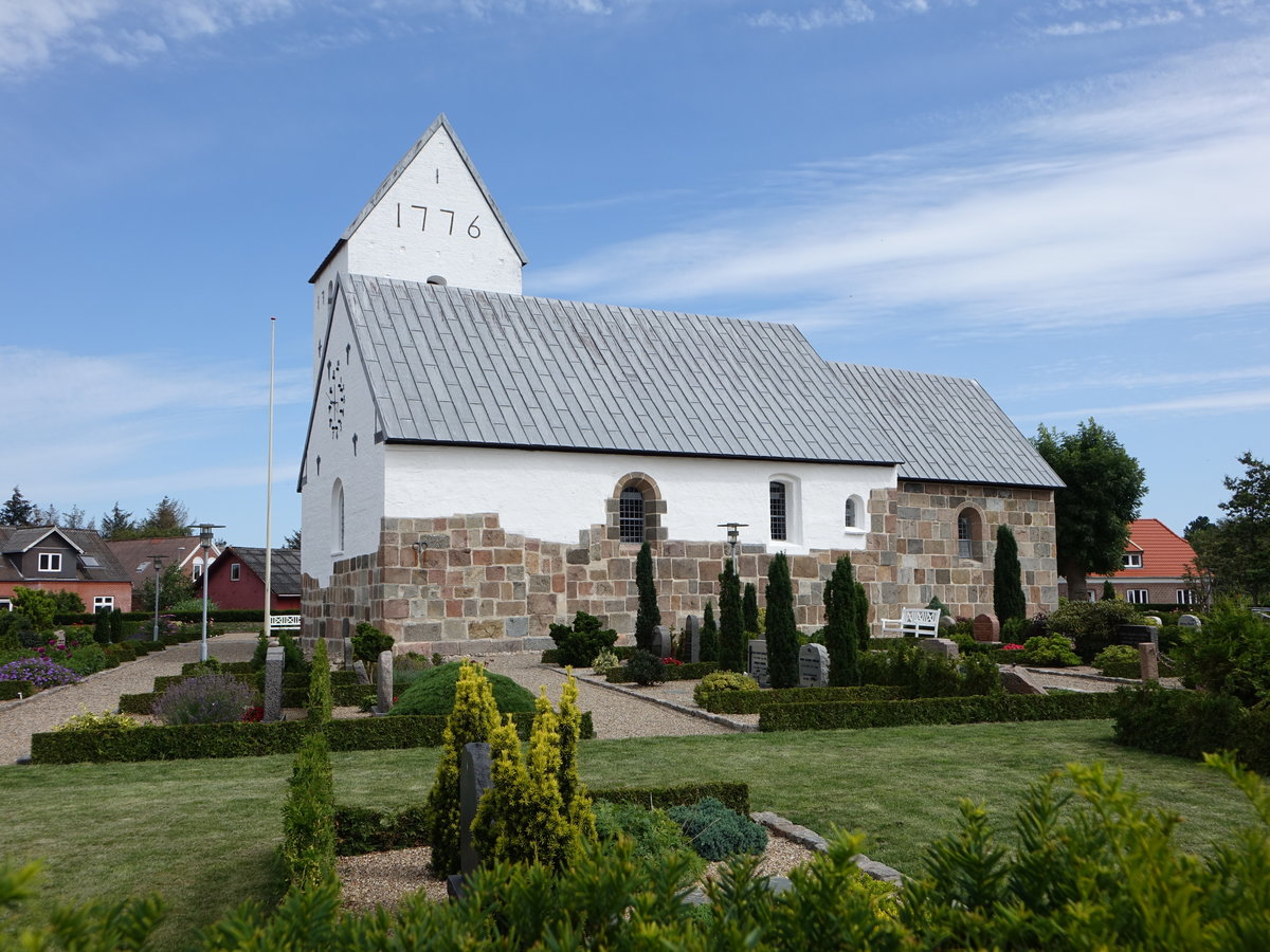 Hemmet, romanische Ev. Kirche, gotische Sakristei und Kirchturm (26.07.2019)