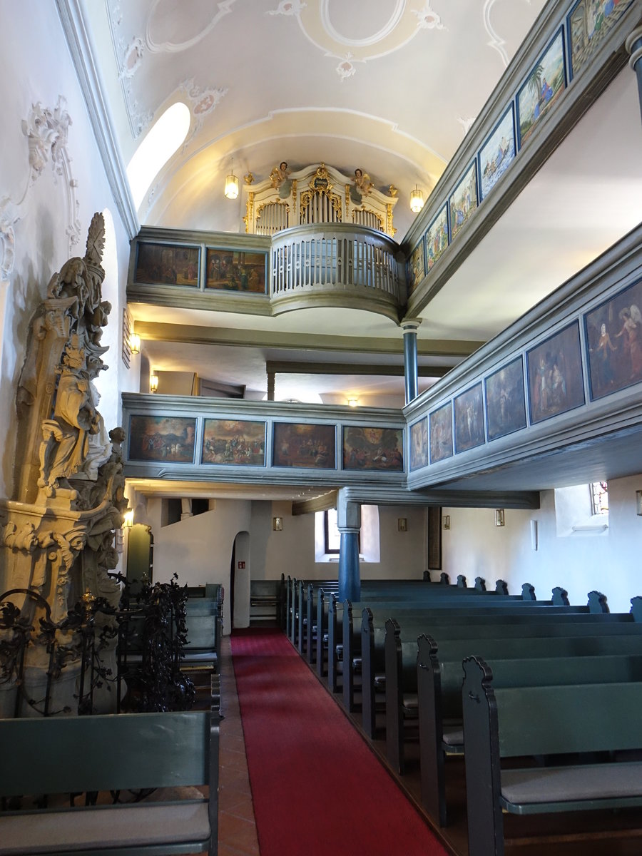 Henfenfeld, Innenraum der Ev. Pfarrkirche St. Nikolaus (11.06.2017)