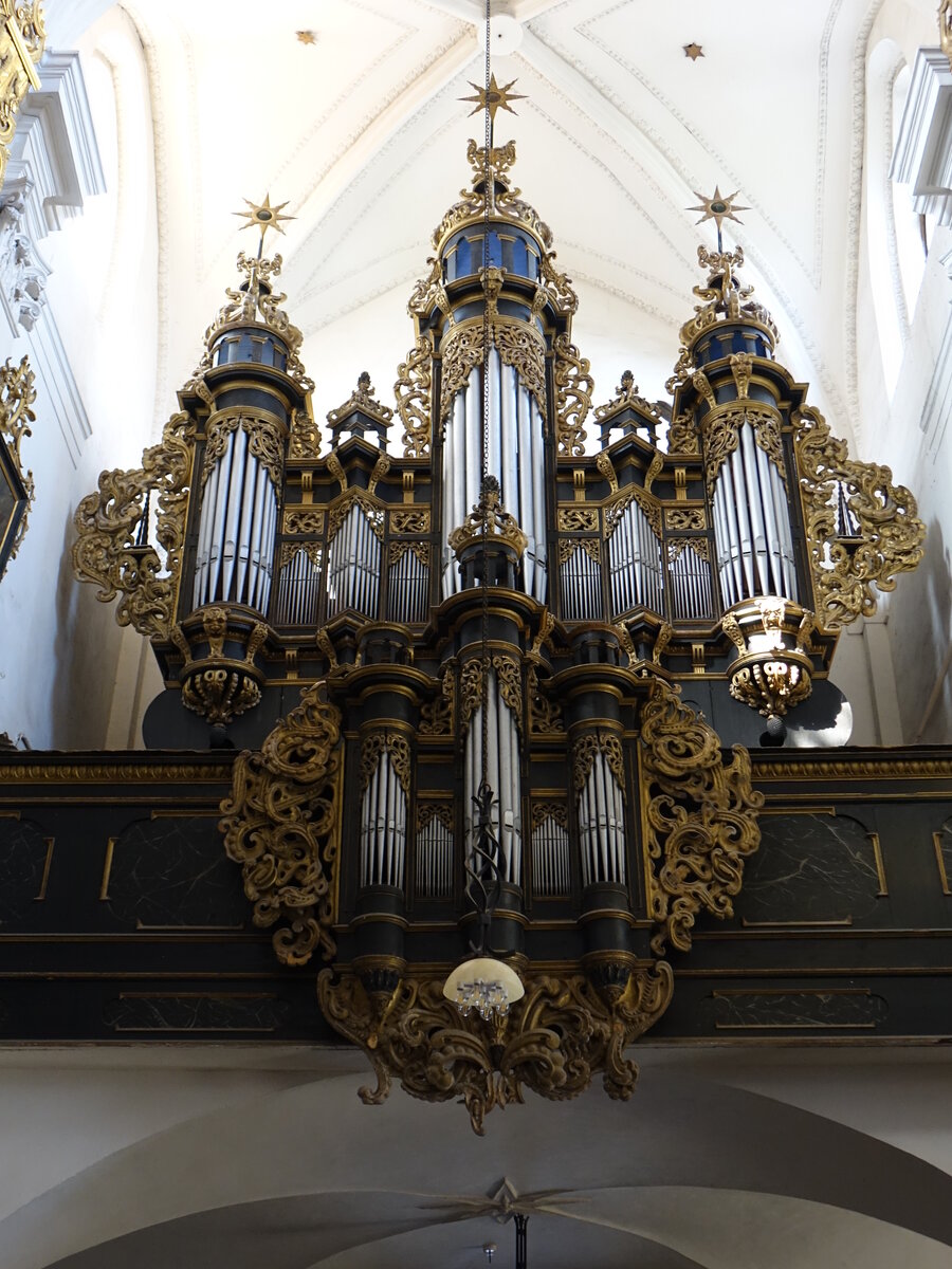 Henrykow / Heinrichau, Orgel in der Klosterkirche Maria Himmelfahrt (12.09.2021)