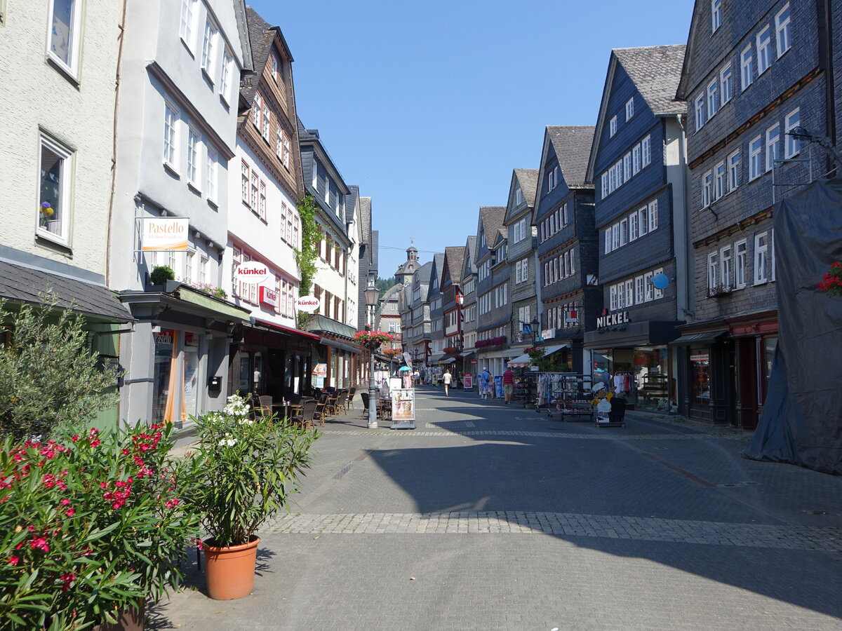 Herborn, verschieferte H�user in der Hauptstra�e (27.06.2026)