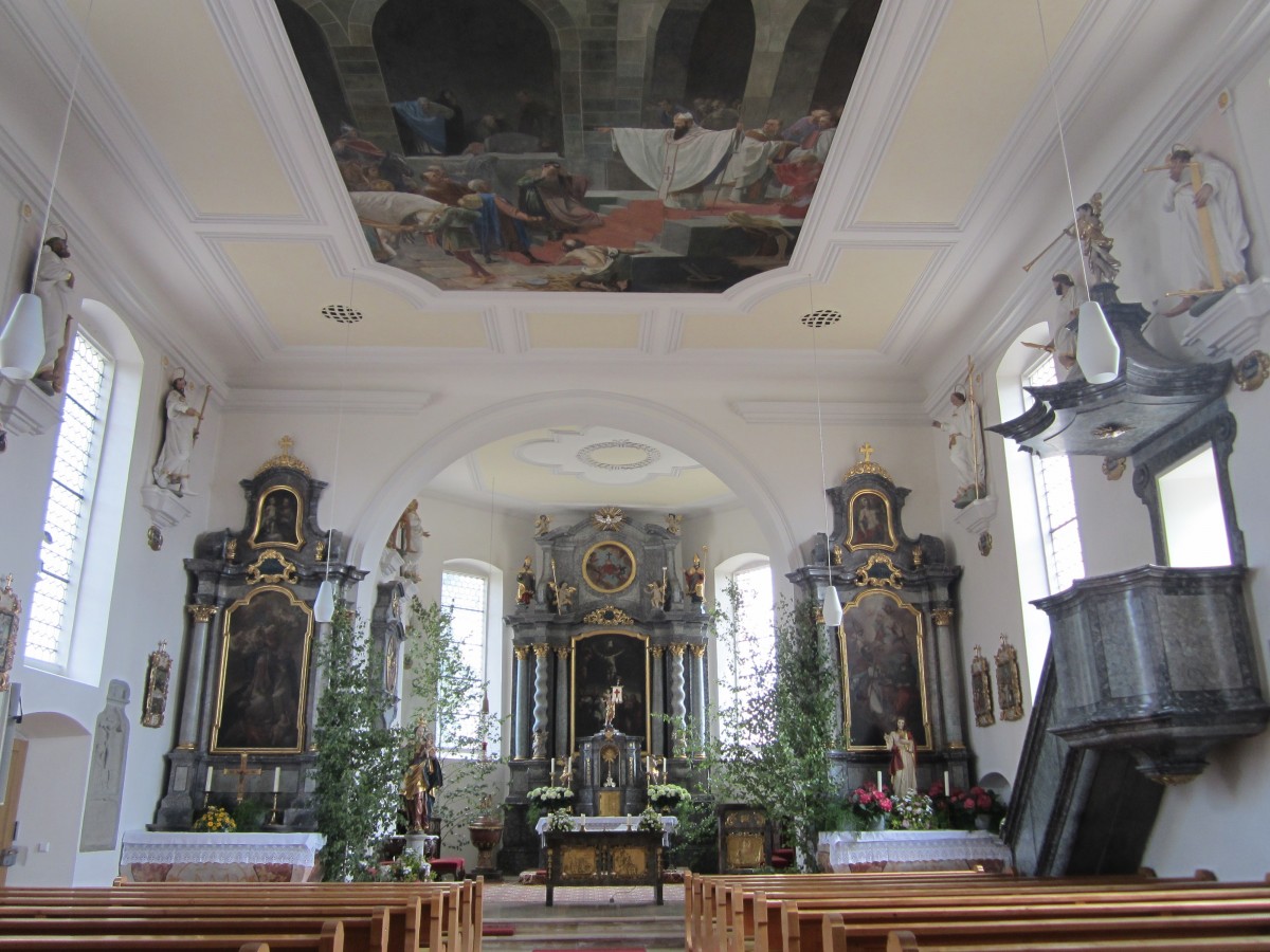 Hergensweiler, Altre von Franz Xaver Schmuzer der St. Ambrosius Kirche (18.06.2014)