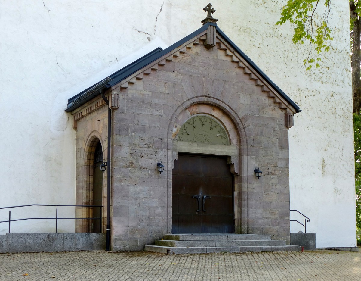 Herrischried, die Eingangshalle der Kirche St.Zeno, Sept.2015