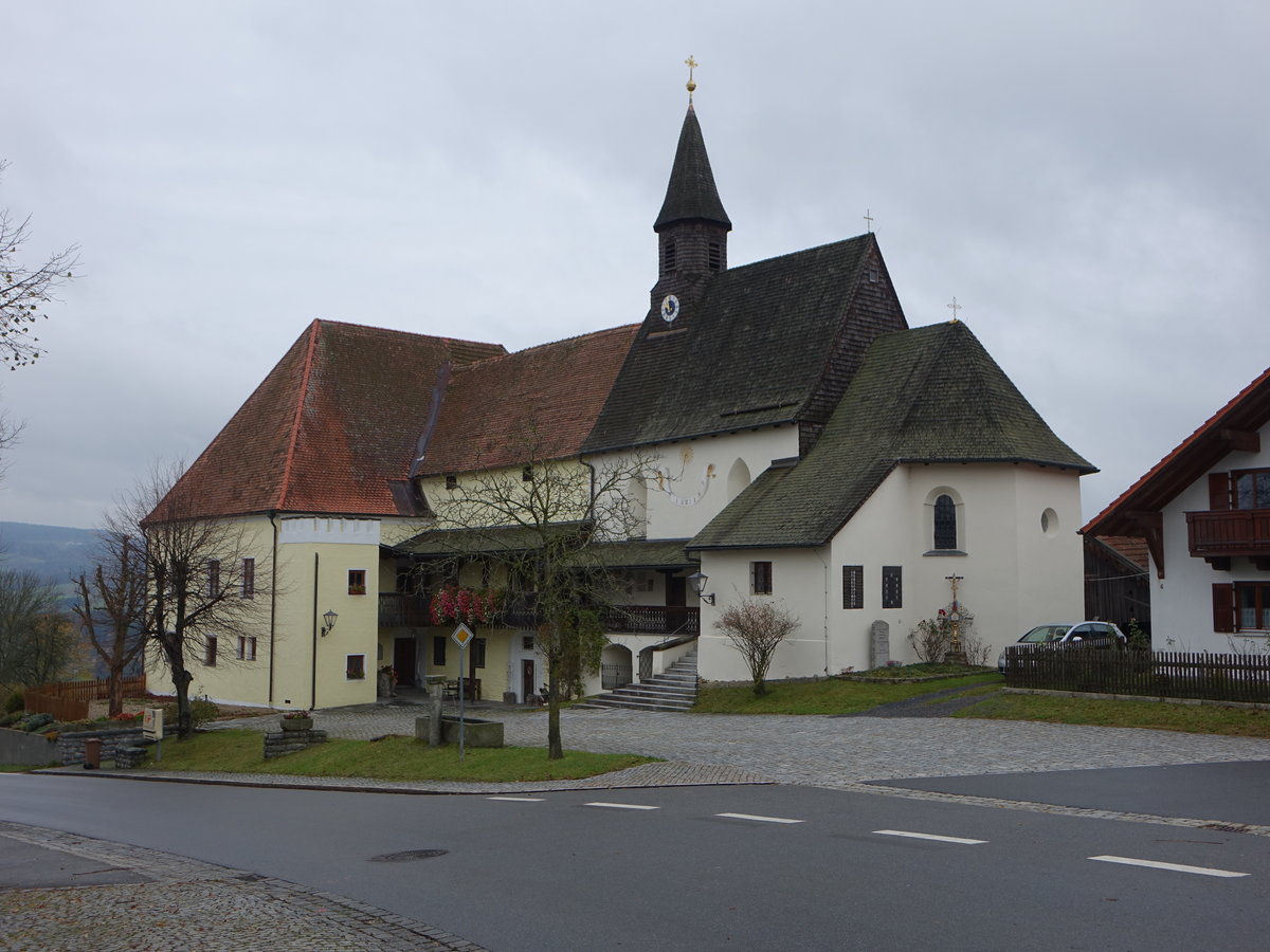 Herrnfehlburg, Filialkirche St. Martin in der Hofmarkstrae, erbaut um 1740 (06.11.2017)