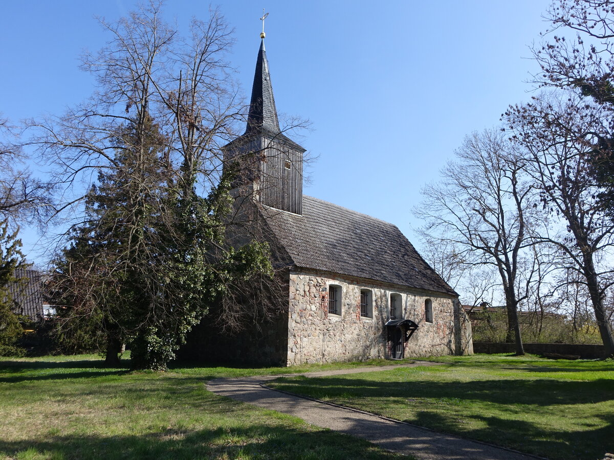 Hersprung, evangelische Kirche, erbaut im 16. Jahrhundert (09.04.2026)