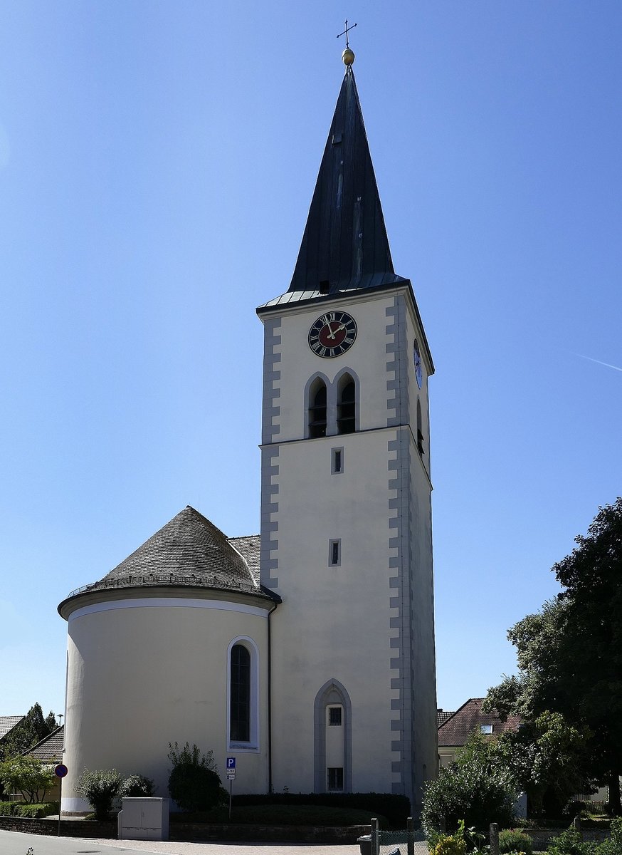 Herten, Stadtteil von Rheinfelden(Baden), die katholische Kirche St.Urban, Ende des 18.Jahrhunderts erbaut, Sept.2019