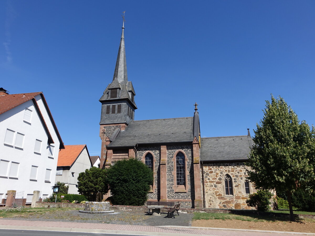 Hesserode, evangelische Friedenskirche, erbaut 1879 (07.08.2022)