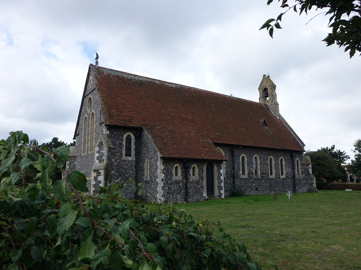 Hillborough, Pfarrkirche St. Mary, erbaut von 1876 bis 1878 durch den Architekten Joseph Clarke (02.09.2023)