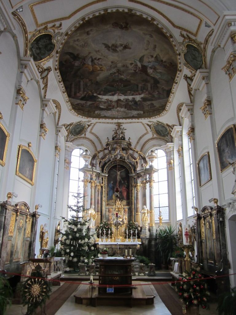 Hiltenfingen, Hochaltar von Martin Stiller der St. Silvester Kirche (01.02.2014)