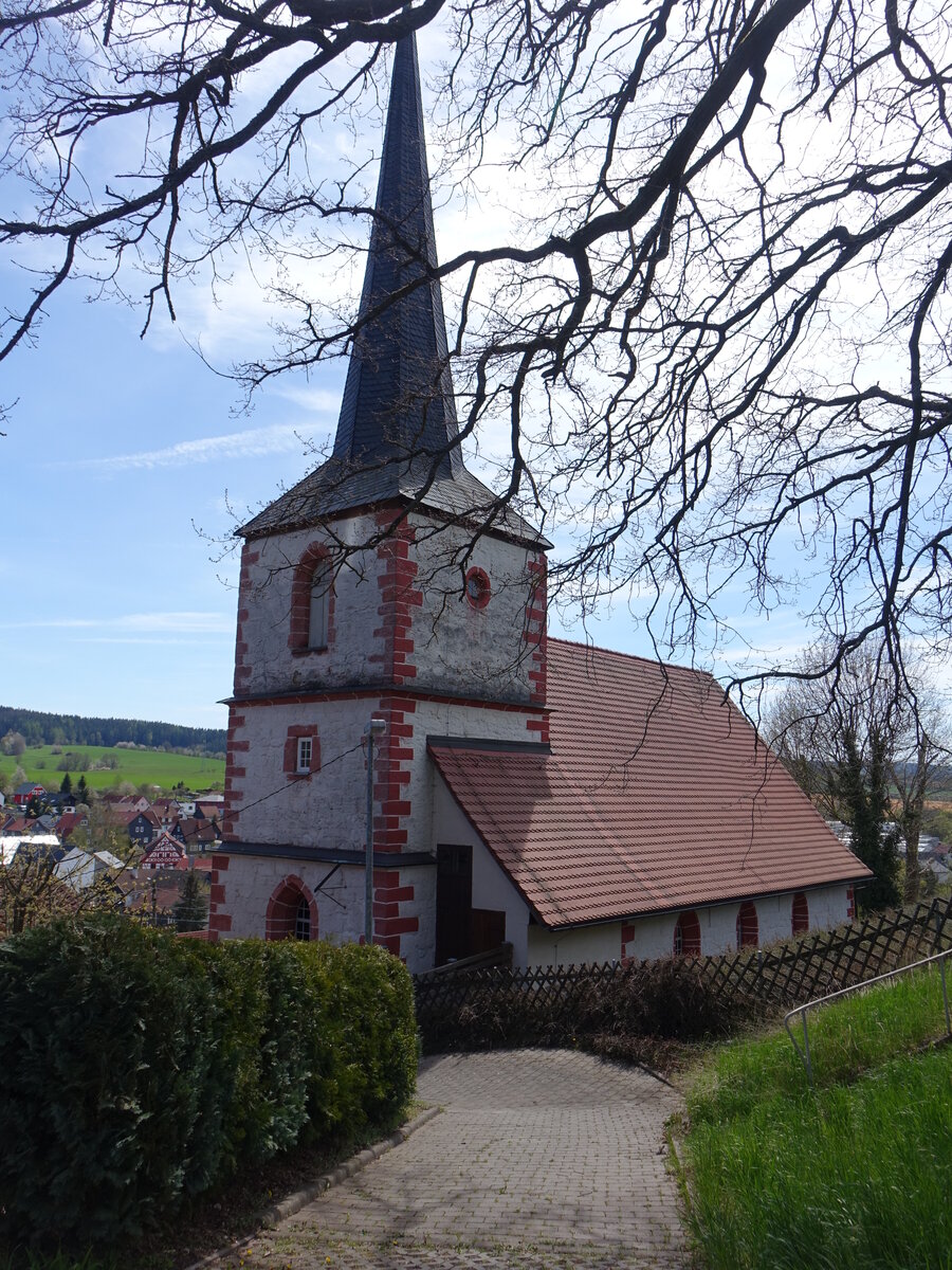 Hinternah, spätgotische  evangelisch-lutherische Kirche, erbaut 1614 (09.05.2021)