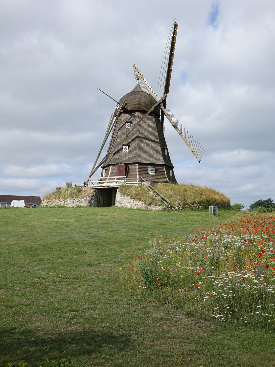 Historische Windmhle in Jgerspris, Seeland (20.07.2021)