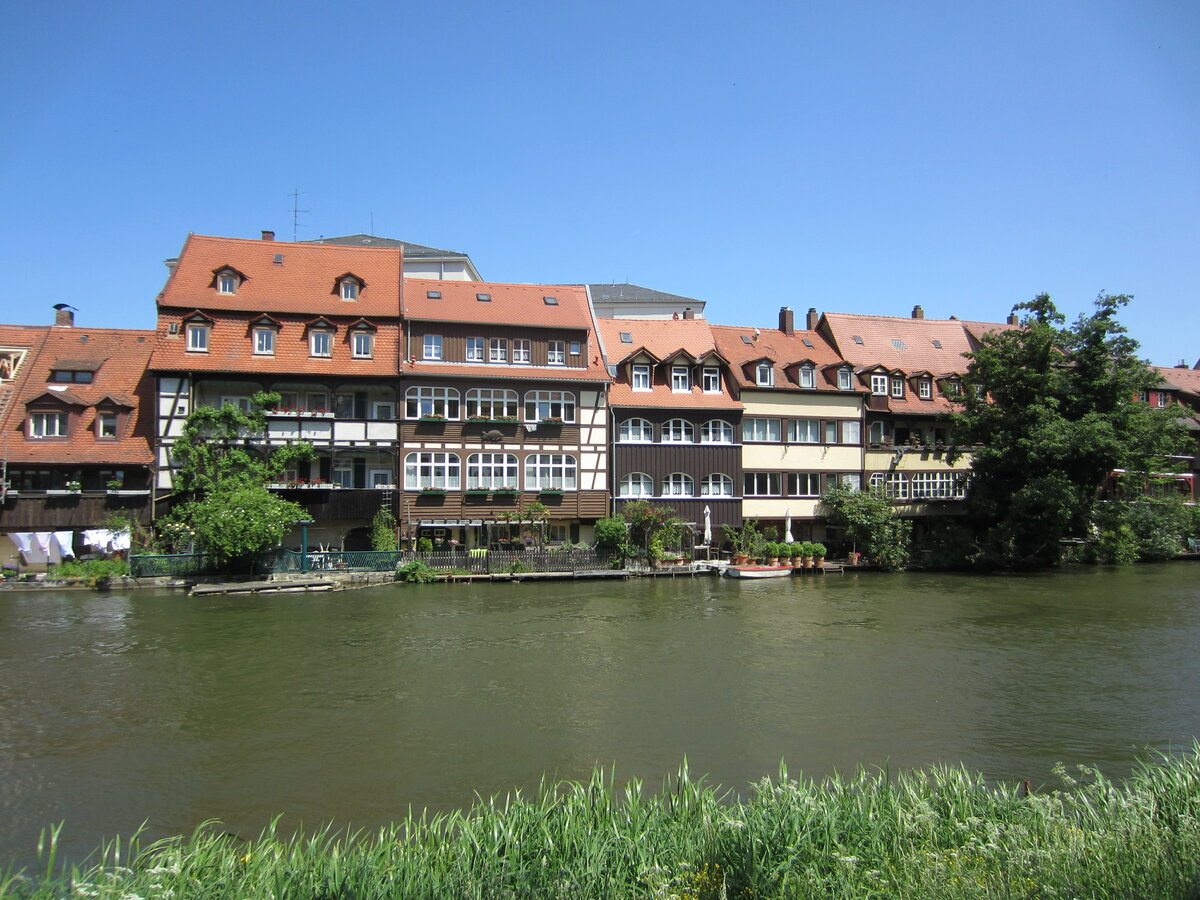 Historischer Stadtteil   Klein Venedig   in Bamberg am 25.05.2023