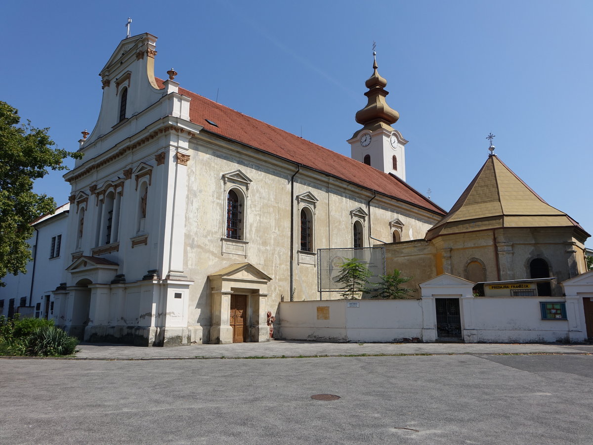 Hlohovec / Freistadt an der Waag, Franziskanerkirche, erbaut bis 1648 (29.08.2019)