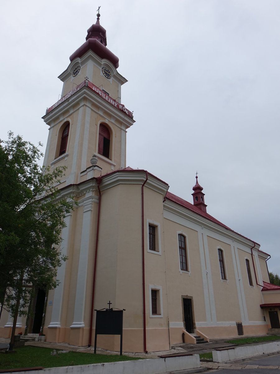 Hniezdne / Kniesen, Pfarrkirche St. Bartholomus, erbaut bis 1820 (02.09.2020)