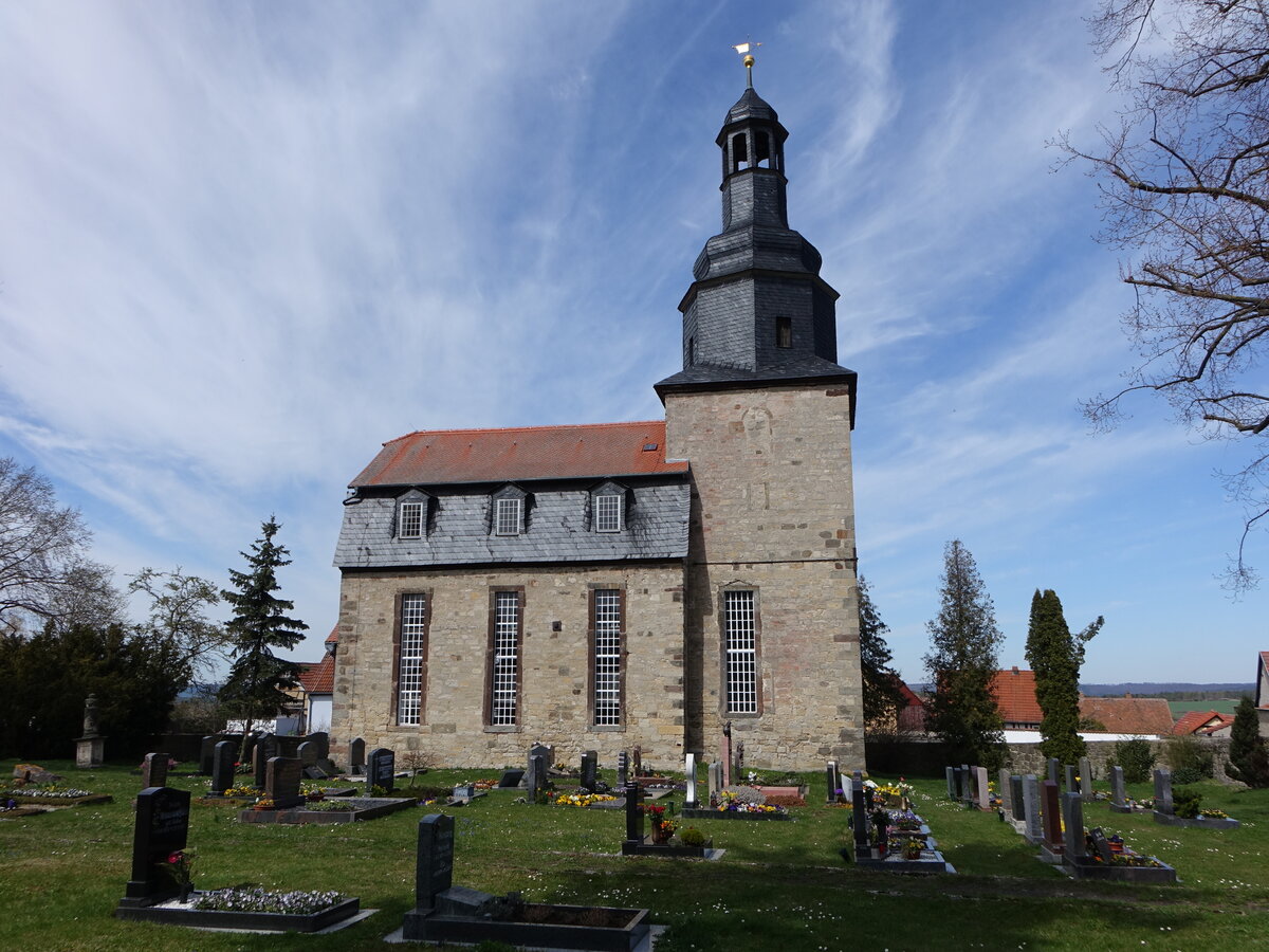 Hochdorf, evangelische Kirche St. Udalricus, erbaut ab 1801 (17.04.2022)