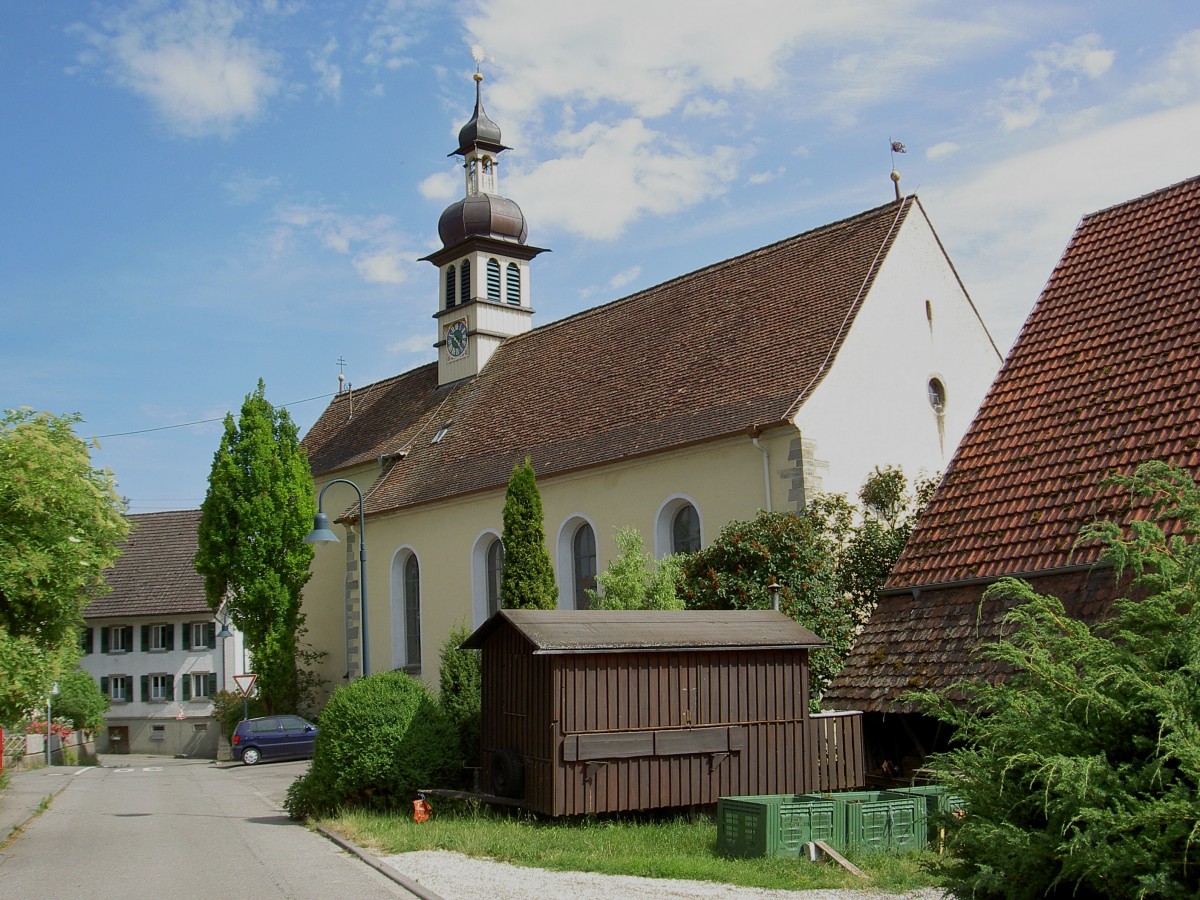 Hödingen, Ev. St. Bartholomäus Kirche, erbaut 1685 nach ihrer Zerstörung im Dreißigjährigen Krieg (22.06.2014)