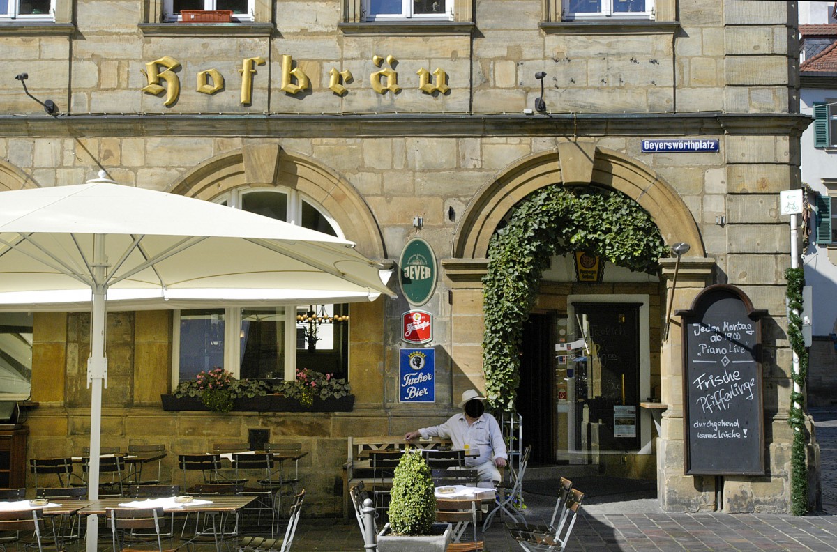 Hofbruhaus in Bamberg. Aufnahme: Juli 2008.