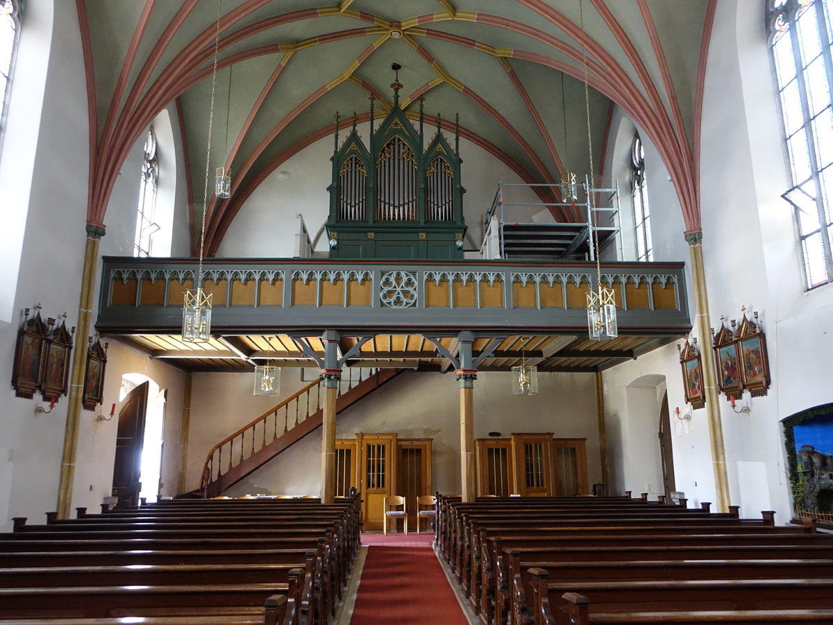 Hofdorf, Orgelempore in der kath. Pfarrkirche St. Michael (02.06.2017)