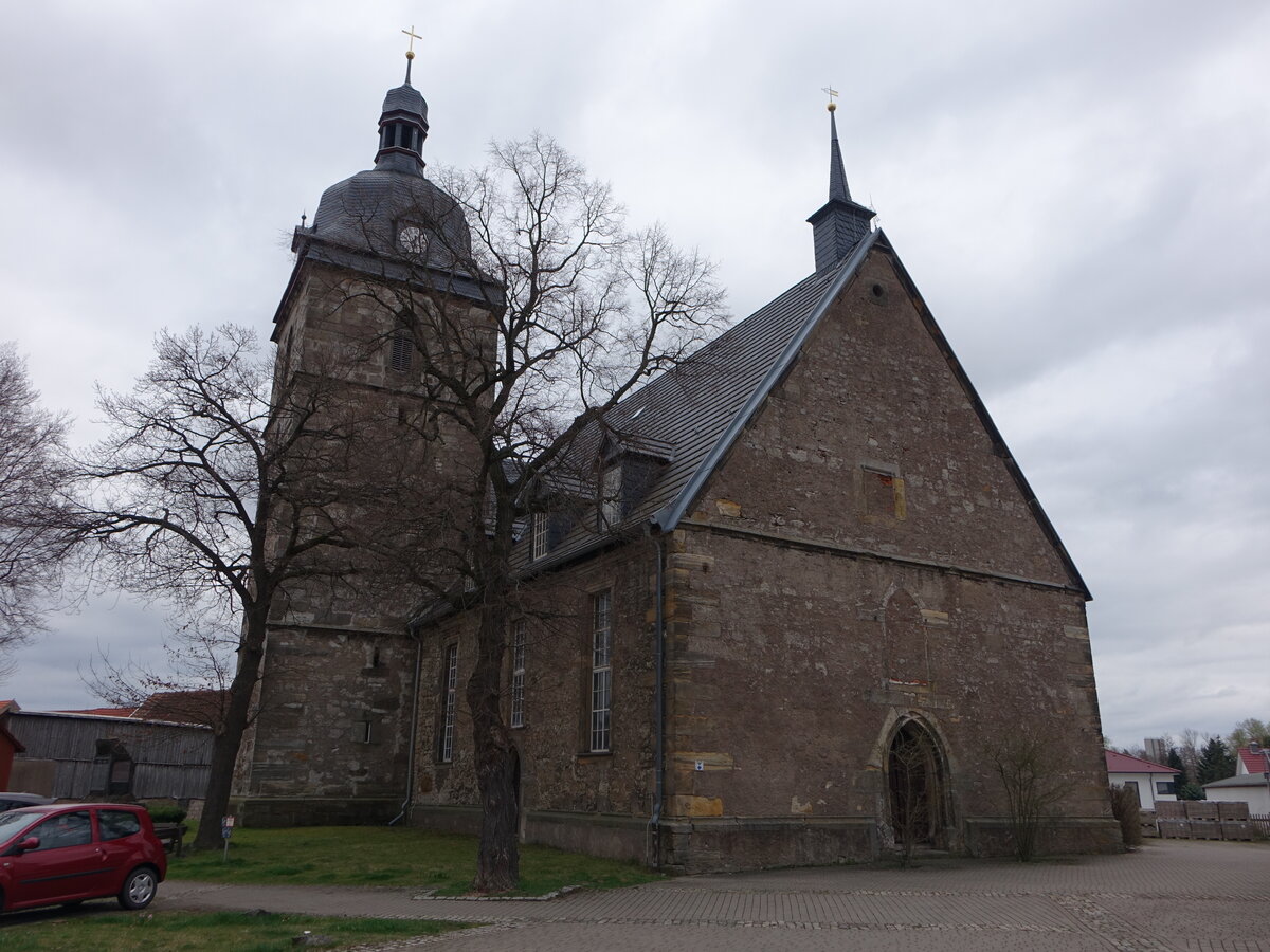 Hohenkirchen, evangelische St. Gangolf Kirche, erbaut von 1510 bis 1511 (15.04.2022)