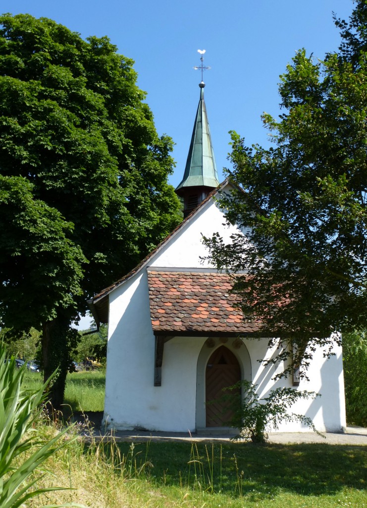 Hohentengen am Hochrhein, die St.Antonius-Kapelle, vermutlich von 1599, Aug.2013