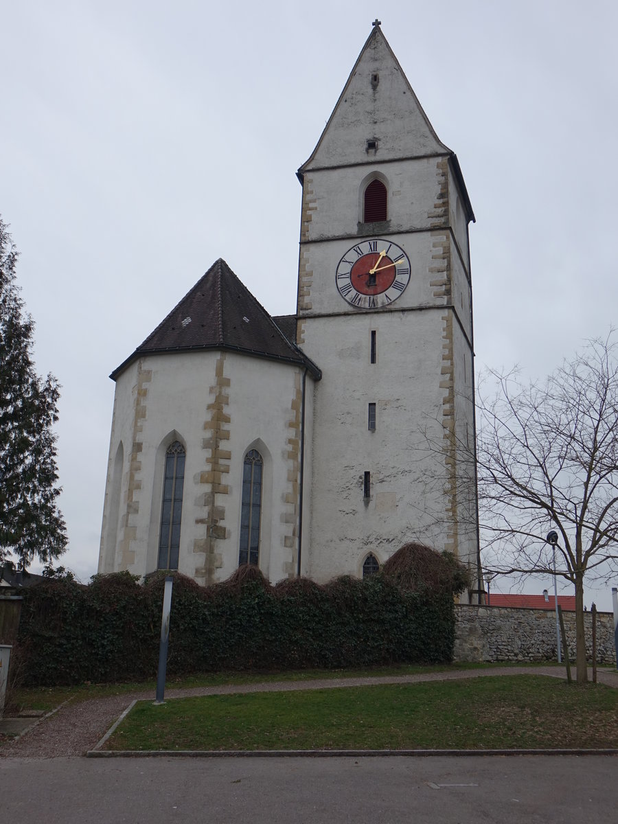 Hohentengen, kath. Pfarrkirche St. Maria, erbaut ab 1518 (30.12.2018)
