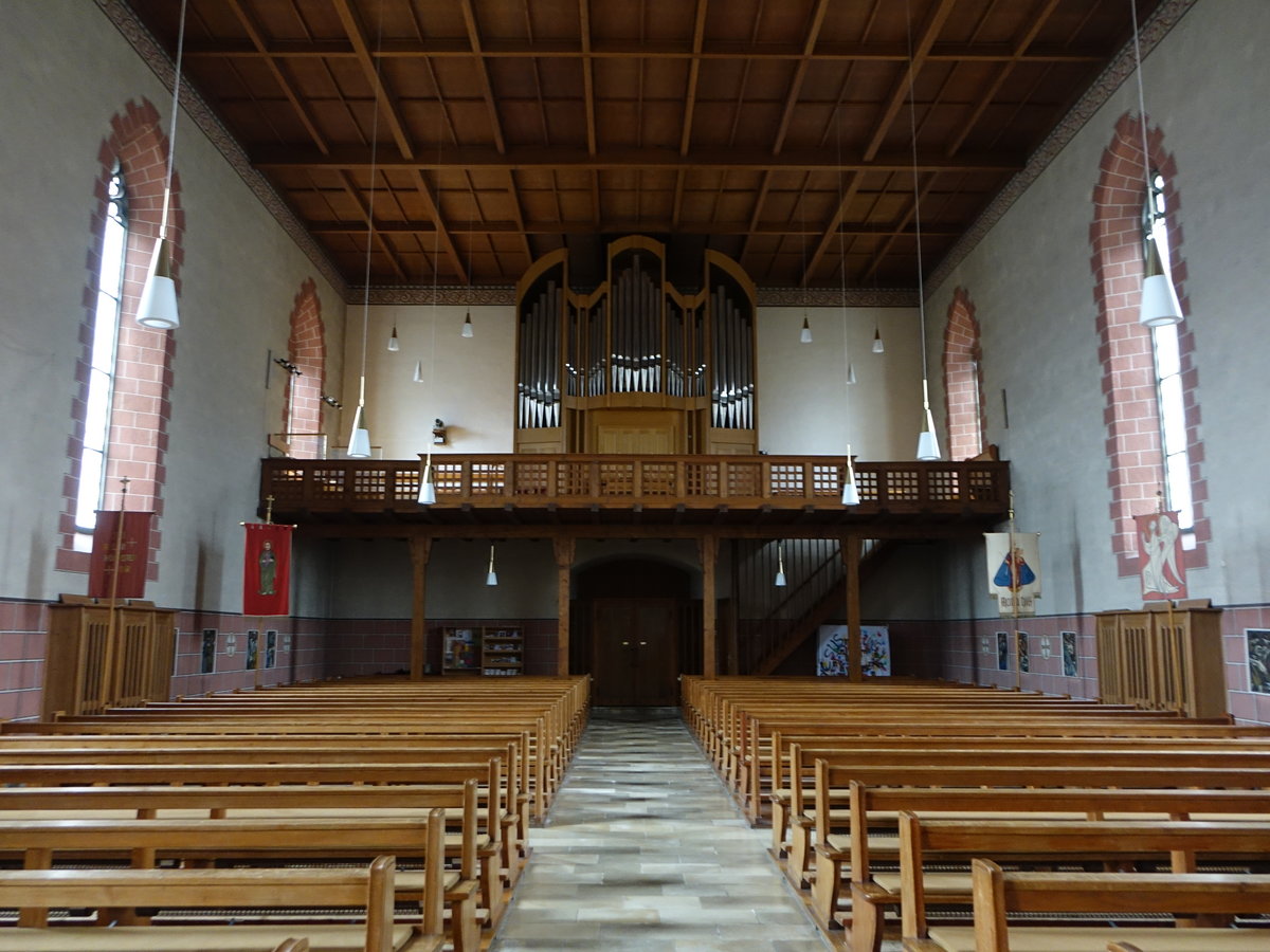 Hohentengen, Orgelempore in der kath. St. Maria Kirche (30.12.2018)