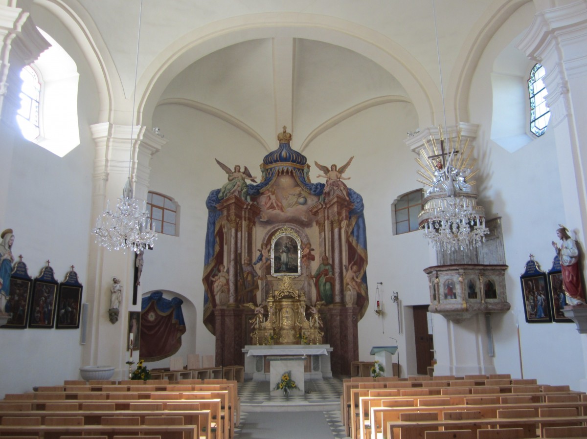 Hollenegg, Hochaltar der St. Patrizius Kirche (19.08.2013)