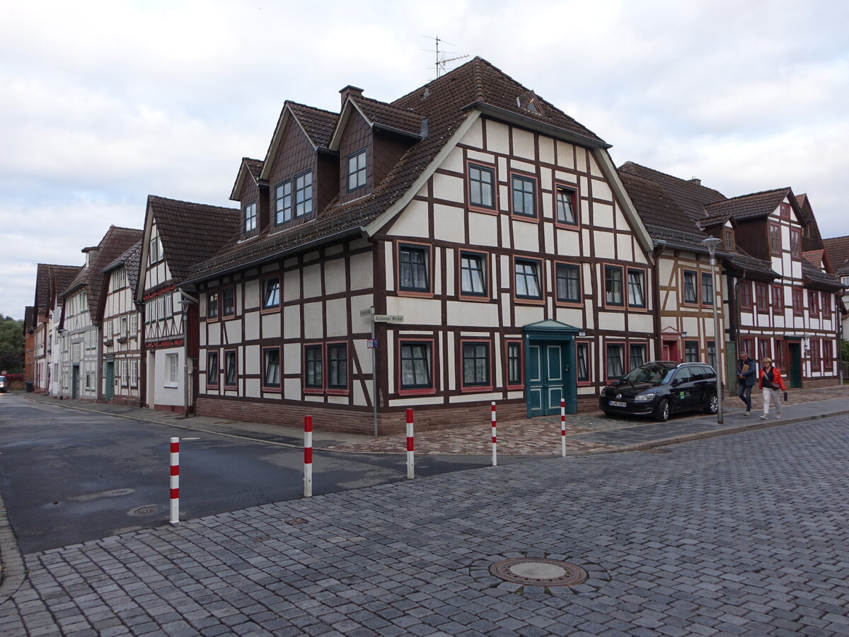 Holzminden, Fachwerkhuser im goldenen Winkel (06.10.2021)