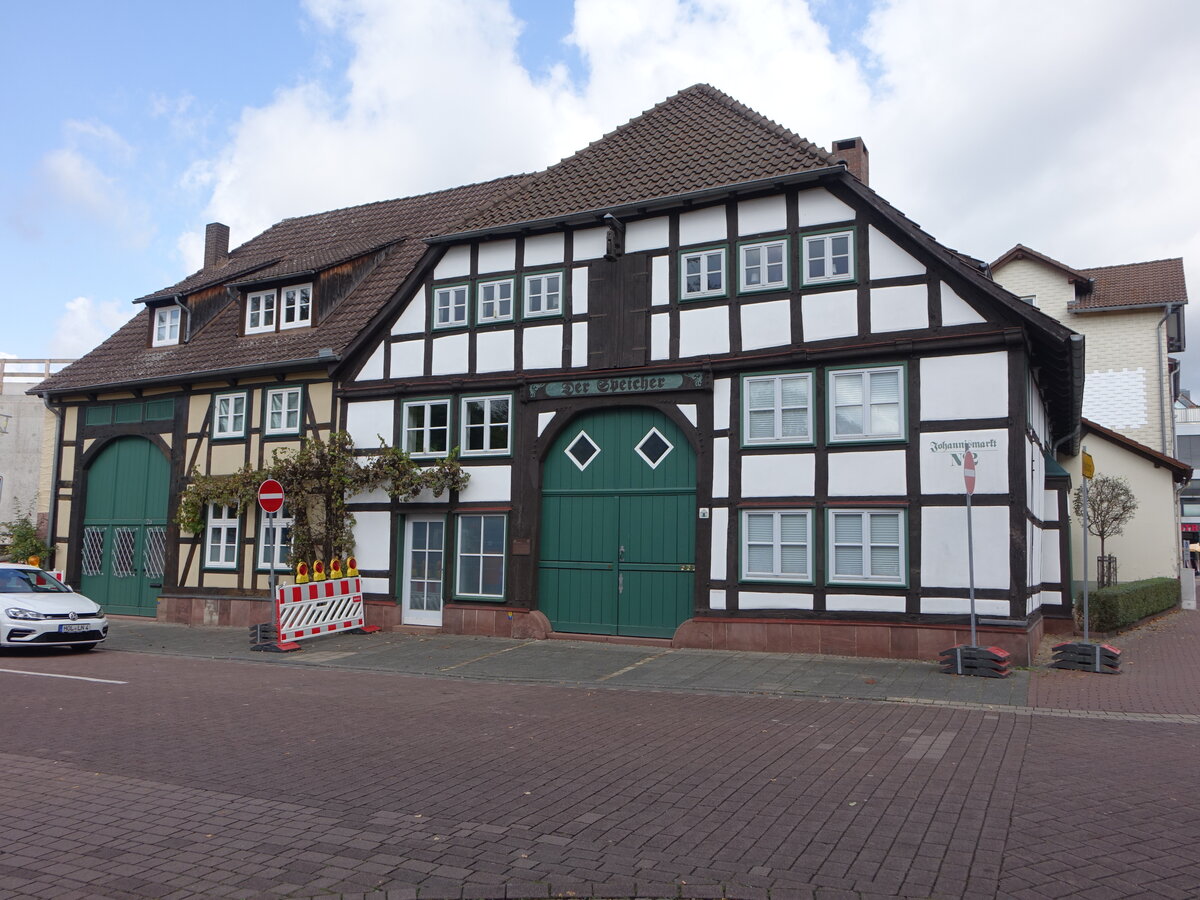 Holzminden, Fachwerkhaus am Johannismarkt (30.09.2023)