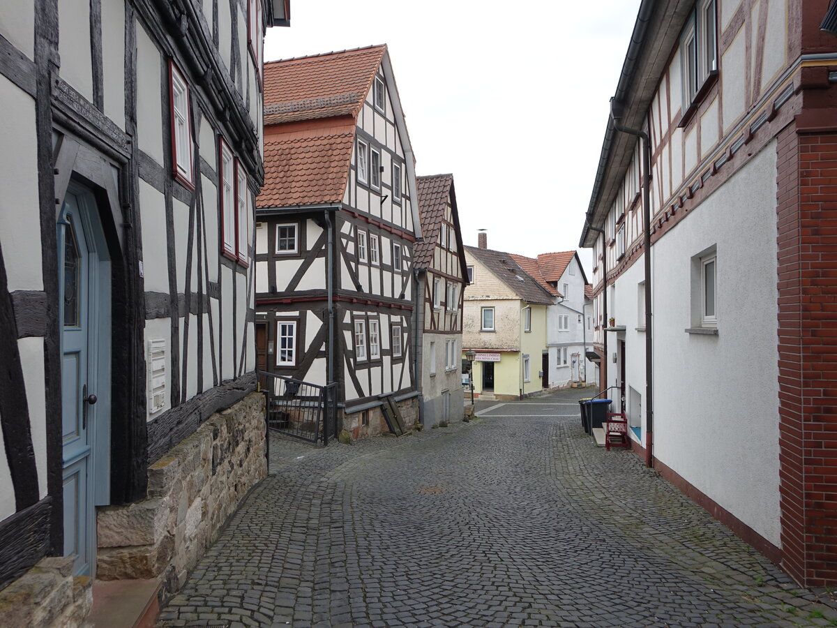 Homberg (Ohm), Fachwerkhuser in der Marktstrae (01.05.2022)