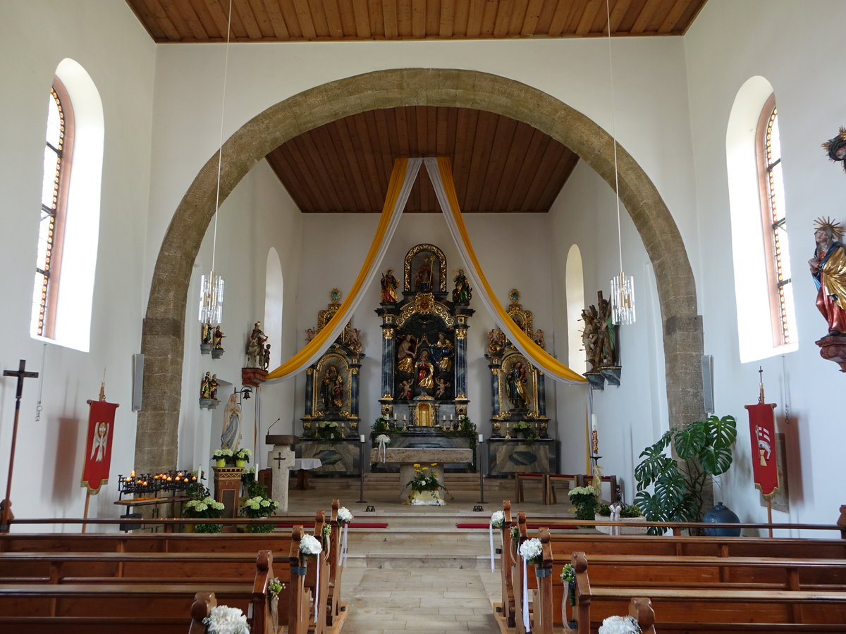 Hondingen, Hochaltar von Johann Schupp in der Pfarrkirche St. Martin (25.05.2017)