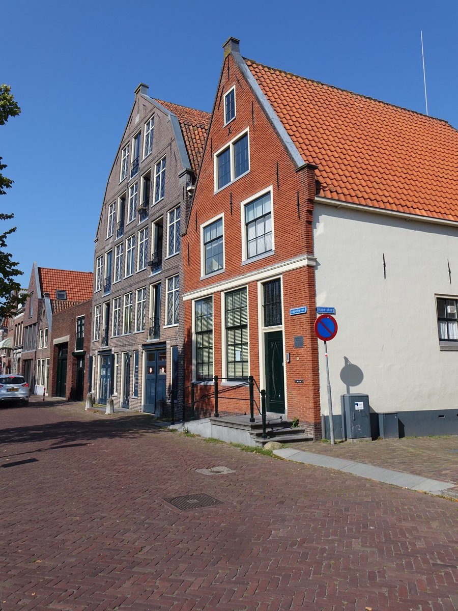 Hoorn, Huser am Appelhaven (27.08.2016)