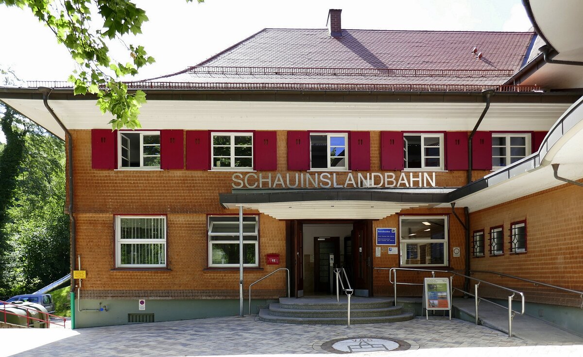 Horben, der Eingangsbereich an der Talstation der Schauinsland-Seilbahn, Juni 2022