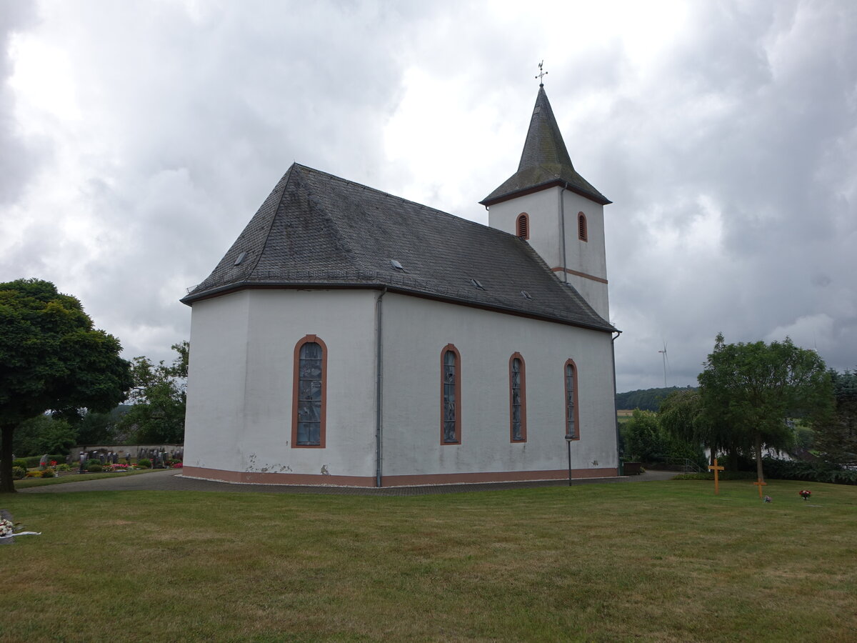 Horn, evangelische Kirche, barocker Saalbau, erbaut von  1781 bis 1782 durch den Hofbaumeister Johann Thomas Petri (27.07.2025)