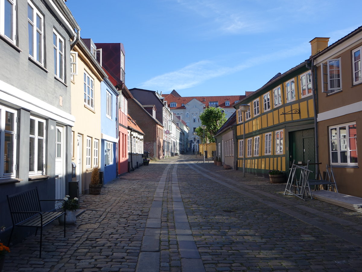 Horsens, historische Huser in der Fugholm Strae (07.06.2018)