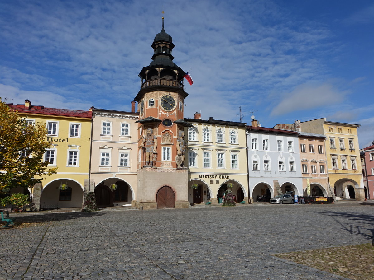 Hostinne / Arnau, Renaissance Rathaus, erbaut von 1570 bis 1600 durch C. Valmadis (29.09.2019)