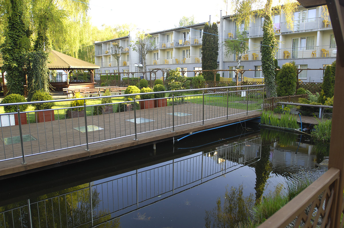 Hotel Graal in der Siedlung Siedle Poseidon von Świnoujście (Swinemnde). Aufnahme: 8. Mai 2016.