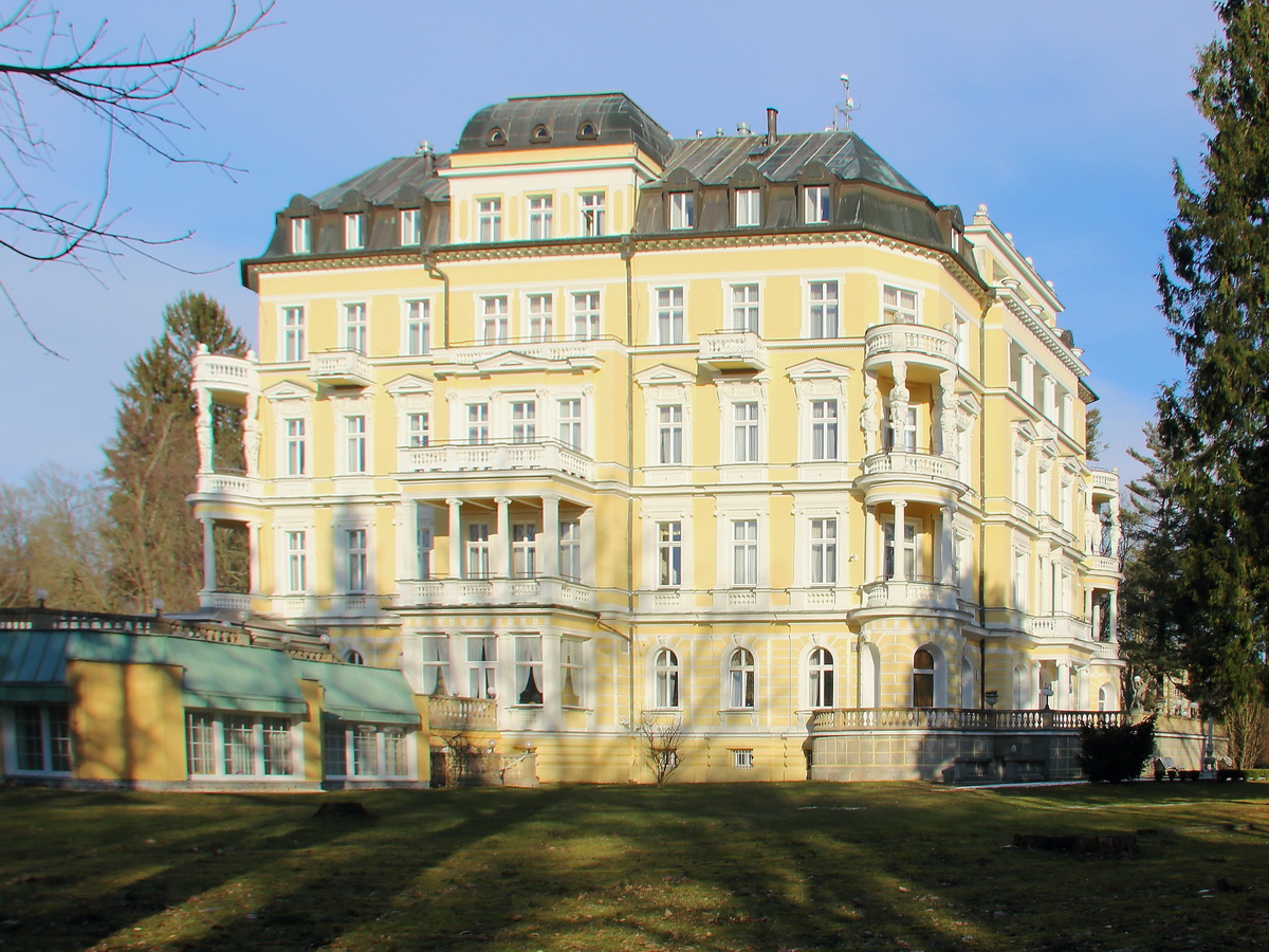 *****Hotel Imperial im Kurpark von Franzensbad am 24. Februar 2018.